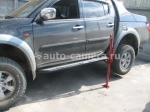 Силовая защита Силовые пороги DDengineer на Mitsubishi L200 2006-